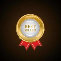 Gold medal Best seller, vector. vector illustration