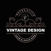 diseño retro vintage, logotipo de adorno vectorial minimalista de lujo, con estilo mandala y batik, ilustración de marca de producto, invitación, banner, moda vector