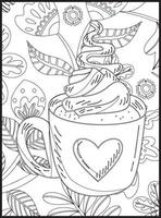 Cupcake Coloring Pages vector