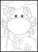 Ocean Animals Coloring Pages vector