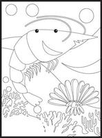 Ocean Animals Coloring Pages vector