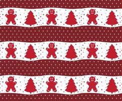 Knitted Christmas and New Year pattern esp 10 vector