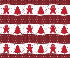 Knitted Christmas and New Year pattern esp 10 vector