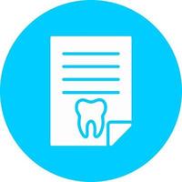 Dentist Report Vector Icon