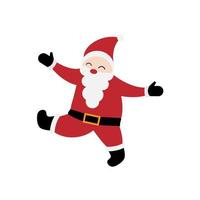 Santa claus on white background. Vector illustration for retro christmas card. ESP 10