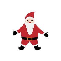 Santa claus on white background. Vector illustration for retro christmas card. ESP 10