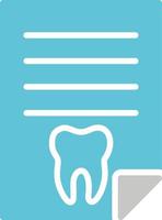 Dentist Report Vector Icon