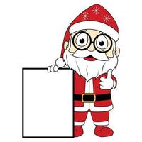 cute santa cartoon illustration graphic vector