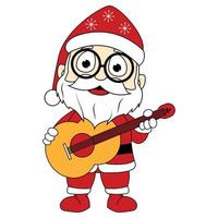 cute santa cartoon illustration graphic vector