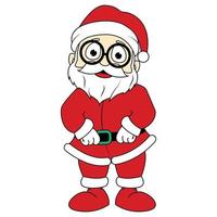 cute santa cartoon illustration graphic vector