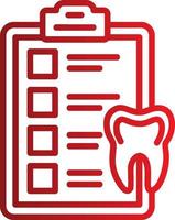 Dental Checklist Vector Icon