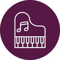 icono de vector de piano