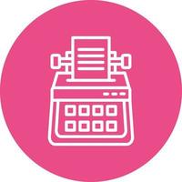 Typewriter Vector Icon