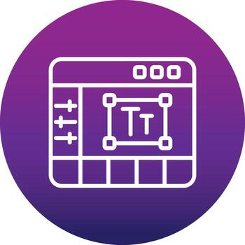 icono de vector de editor de texto