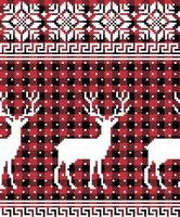 Buffalo plaid Christmas Jingle Bells on the background of the music page. Festive seamless pattern. Vector illustration.