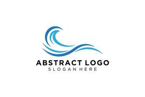 Abstract water wave splash logo symbol and icon design. vector