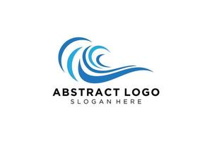 Abstract water wave splash logo symbol and icon design. vector