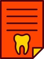 Dentist Report Vector Icon