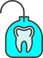 icono de vector de hilo dental