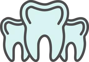 Multiple Tooth Vector Icon