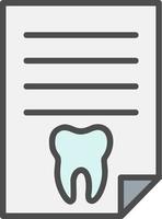 Dentist Report Vector Icon