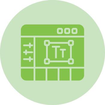 icono de vector de editor de texto