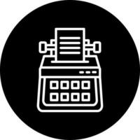 Typewriter Vector Icon