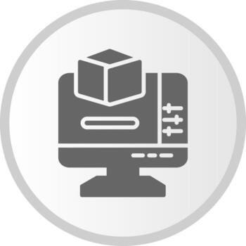 3d Modeling Vector Icon