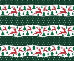 Knitted Christmas and New Year pattern esp 10 vector