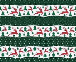 Knitted Christmas and New Year pattern esp 10 vector