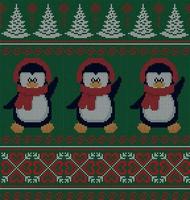 Knitted Christmas and New Year pattern esp 10 vector