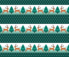 Knitted Christmas and New Year pattern. Wool Knitting Sweater Design. Wallpaper wrapping paper textile print. vector