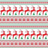 Knitted, pixel Christmas and New Year pattern. Wool Knitting Sweater Design. Wallpaper wrapping paper textile print. Eps 10 vector