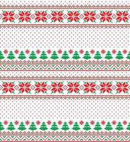 New Year s Christmas pattern pixel vector illustration eps