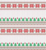 New Year s Christmas pattern pixel vector illustration eps