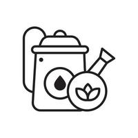 Watering Can vector outline icon style illustration. EPS 10 file