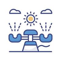 Fountain vector filled outline icon style illustration. EPS 10 file