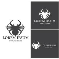 Spider icon and symbol vector template