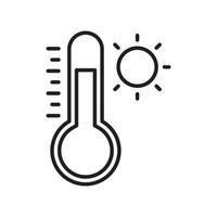 Weather vector outline icon style illustration. EPS 10 file