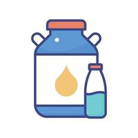 Milk vector filled outline icon style illustration. EPS 10 file