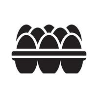 Eggs vector Solid icon style illustration. EPS 10 file