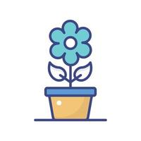 Plants vector filled outline icon style illustration. EPS 10 file