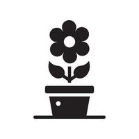 Plants vector Solid icon style illustration. EPS 10 file