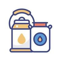 Water Can vector filled outline  icon style illustration. EPS 10 file