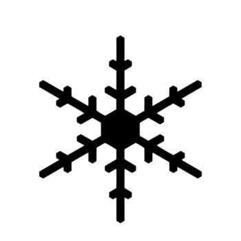 Vector  snowflake  icon.  illustration for web