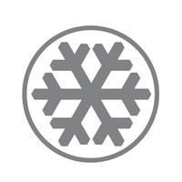 Vector  snowflake  icon.  illustration for web