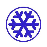 Vector  snowflake  icon.  illustration for web