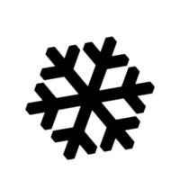 icono de copo de nieve vectorial. ilustración para web vector