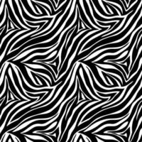 Vector animal print. Zebra ornament. Seamless pattern