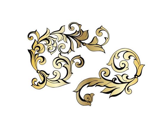 Vector damask vintage baroque scroll ornament swirl. Victorian monogram heraldic shield swirl. Retro floral leaf pattern border foliage antique  acanthus calligraphy engraved tattoo.Tile decor element